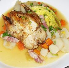 Partridge with Cabbage & Artichokes