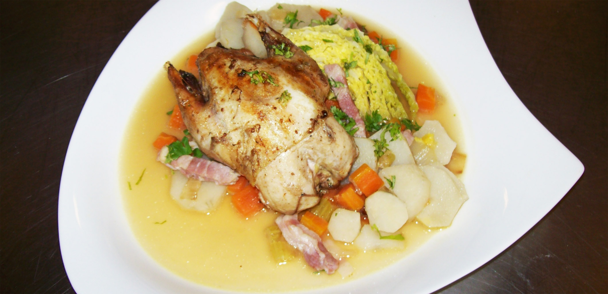Partridge with Cabbage & Artichokes